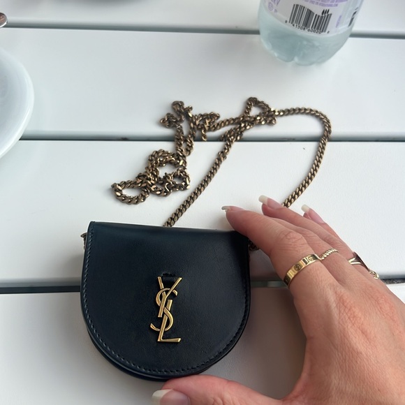 Saint Laurent baby kaia Black and Gold Mini Bag with Chain. In great condition! - Picture 1 of 10